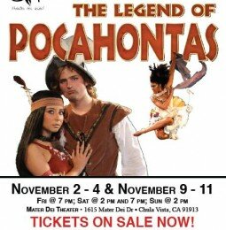 The Legend of Pocahontas takes to the stage in Chula Vista in November
