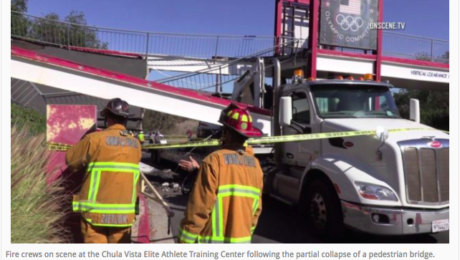Athletes Escape Injury after Semi-Truck Mishap at Chula Vista Training Center